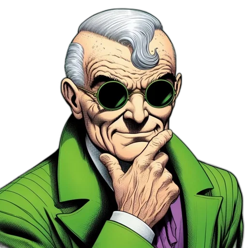 face, mask, jacket, comic book art transparent PNG cut-out