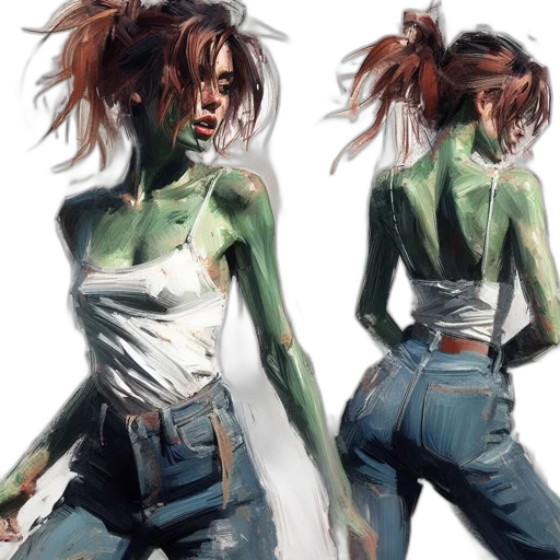 jacket, concept art, photorealistic, watercolor transparent PNG cut-out
