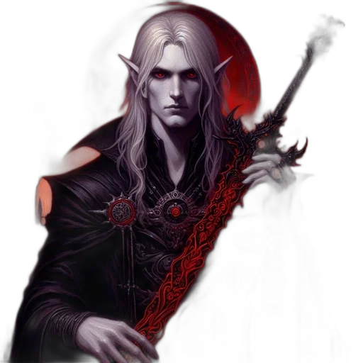 sword, staff, weapon, fantasy art transparent PNG cut-out