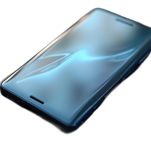 3d render, screen, protector, glass transparent PNG cut-out