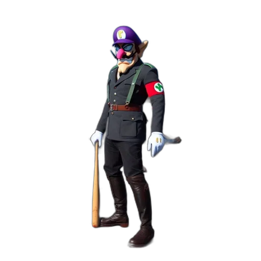 staff, weapon, hat, jacket transparent PNG cut-out