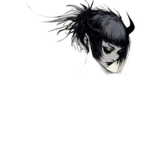 mask, face, hair, creature transparent PNG cut-out
