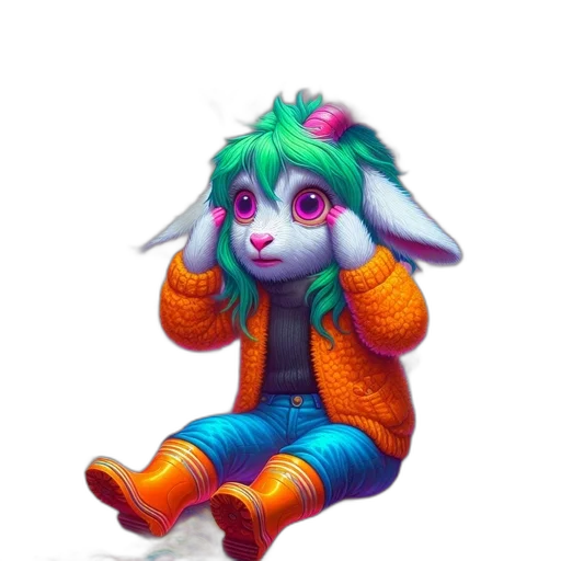 jacket, creature, animal, pixel art transparent PNG cut-out