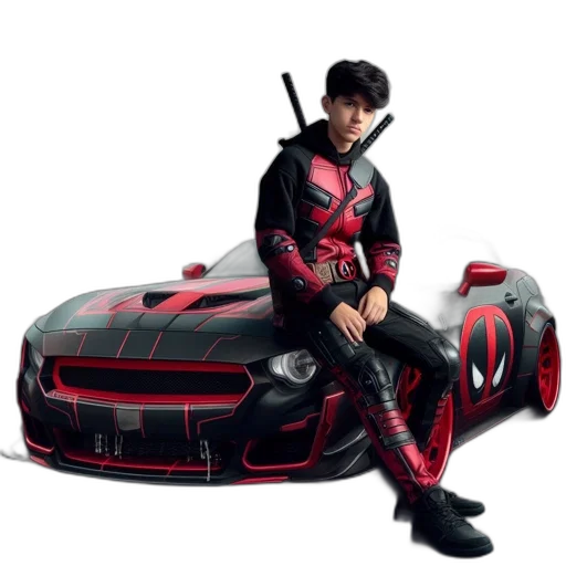 car, weapon, jacket, dragon transparent PNG cut-out