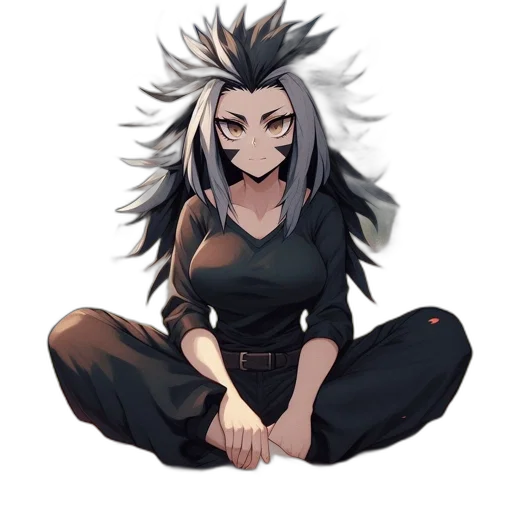 staff, mask, creature, hair transparent PNG cut-out