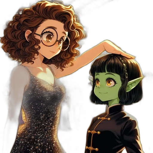 dress, concept art, comic book art, cartoon transparent PNG cut-out