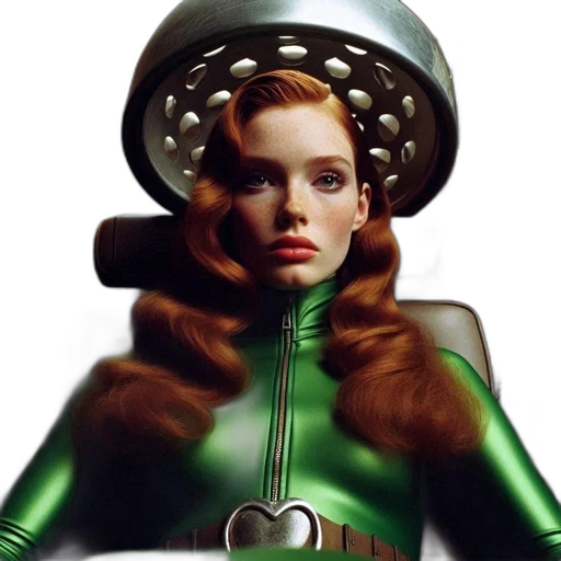 robot, jewelry, jacket, hair transparent PNG cut-out