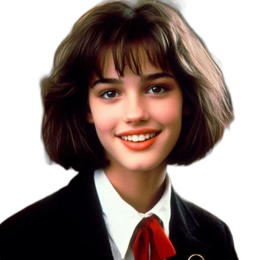 face, hair, jacket, photorealistic transparent PNG cut-out