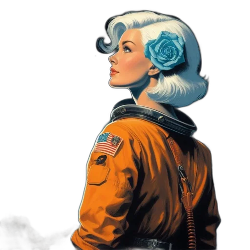 jacket, staff, comic book art, concept art transparent PNG cut-out