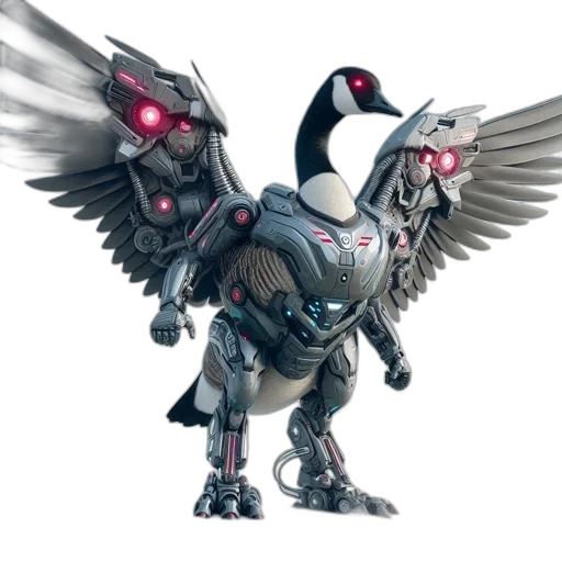 robot, concept art, 3d render, fantasy art transparent PNG cut-out