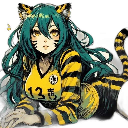 animal, creature, anime, fantasy art transparent PNG cut-out