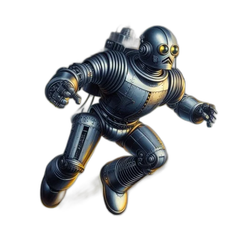 robot, 3d render, concept art, outer space transparent PNG cut-out