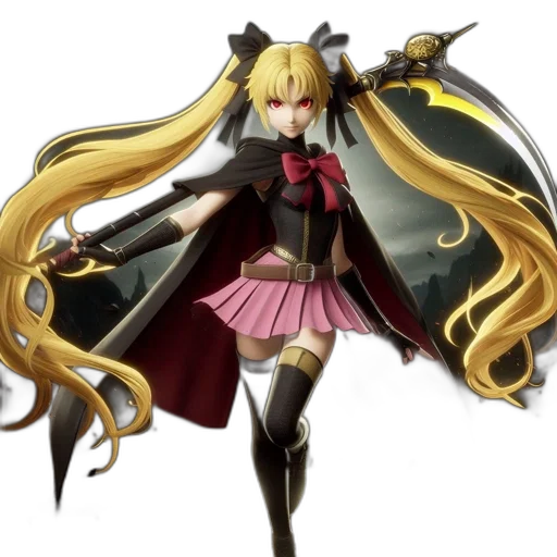 concept art, anime, fantasy art, 3d render transparent PNG cut-out