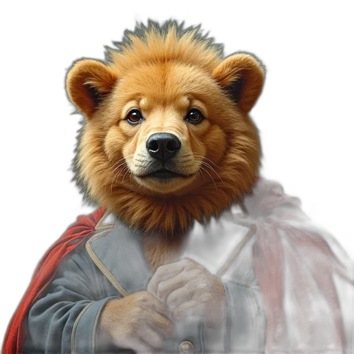 animal, staff, crown, face transparent PNG cut-out