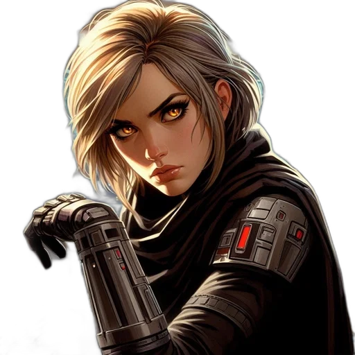 weapon, staff, face, jacket transparent PNG cut-out