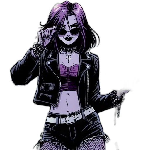 jacket, comic book art, concept art, cyberpunk transparent PNG cut-out