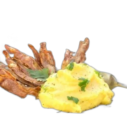 food, crown, photorealistic, 3d render transparent PNG cut-out