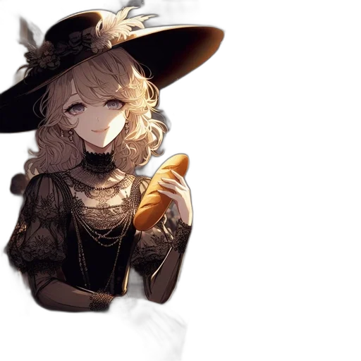 mask, hat, dress, staff transparent PNG cut-out