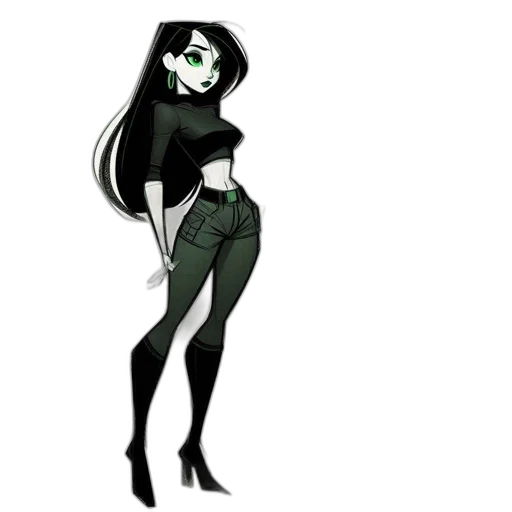 dress, staff, concept art, cartoon transparent PNG cut-out