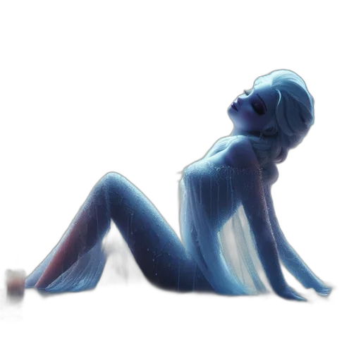 dress, robot, creature, hair transparent PNG cut-out