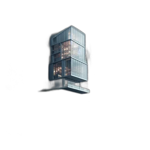 building, robot, furniture, 3d render transparent PNG cut-out