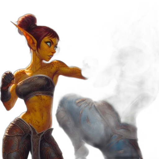 concept art, fantasy art, comic book art, oil painting transparent PNG cut-out