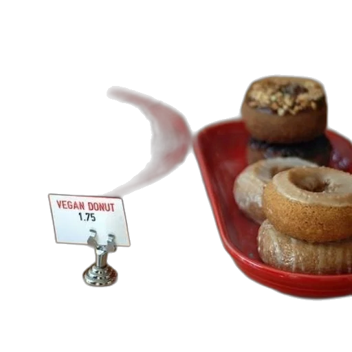 food, display, vegan, donuts transparent PNG cut-out