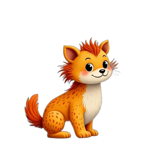 staff, animal, creature, 3d render transparent PNG cut-out