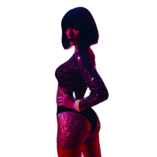 dress, robot, 3d render, concept art transparent PNG cut-out