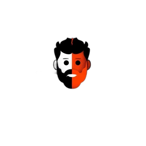 face, staff, mask, pixel art transparent PNG cut-out