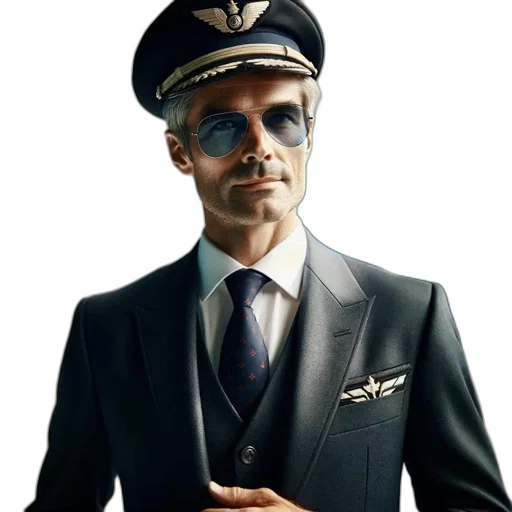 staff, hat, jacket, face transparent PNG cut-out