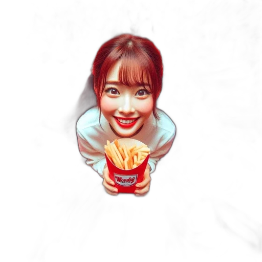 food, face, creature, photorealistic transparent PNG cut-out