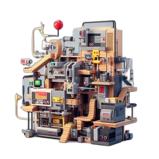 furniture, building, robot, tree transparent PNG cut-out