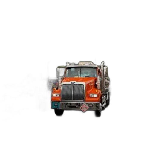 car, 3d render, orange, truck transparent PNG cut-out