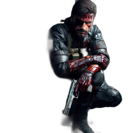 jacket, weapon, concept art, cyberpunk transparent PNG cut-out