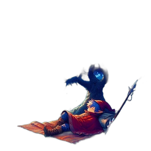 dragon, staff, creature, sword transparent PNG cut-out