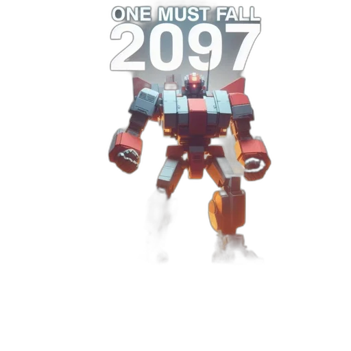 robot, concept art, 3d render, pixel art transparent PNG cut-out