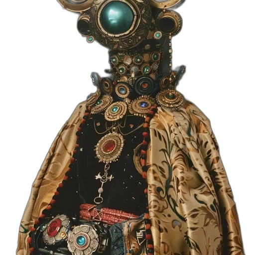 robot, mask, jacket, dress transparent PNG cut-out