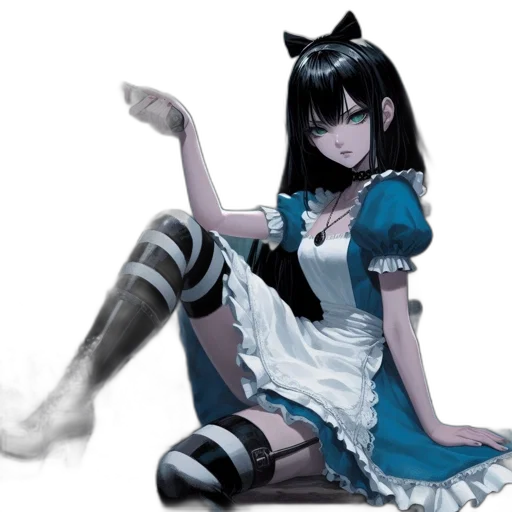 dress, creature, animal, staff transparent PNG cut-out