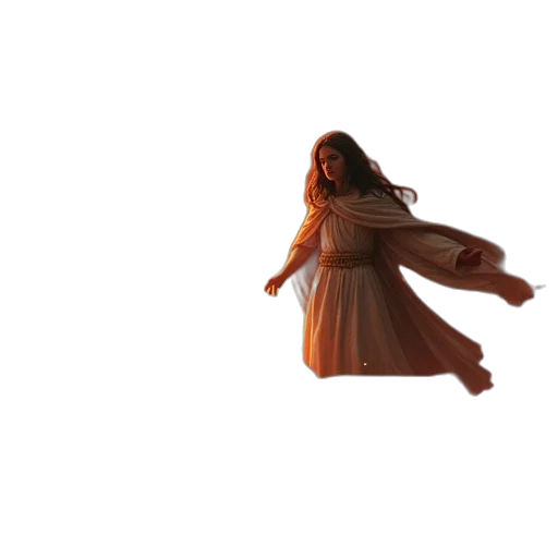 dress, creature, hair, robot transparent PNG cut-out