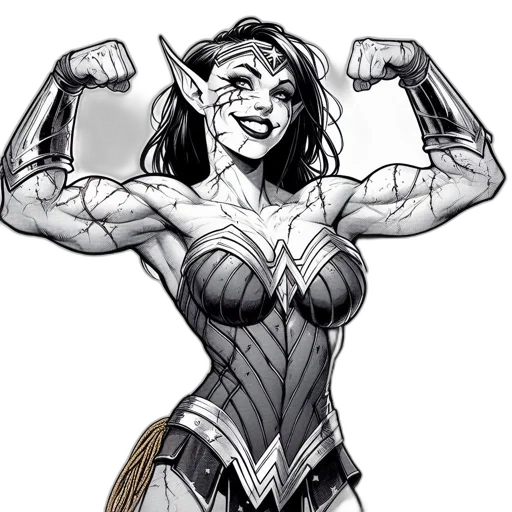 comic book art, concept art, cartoon, fantasy art transparent PNG cut-out