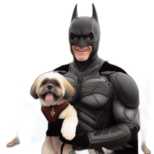 animal, man, dressed, batman transparent PNG cut-out