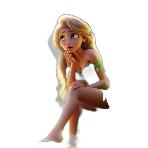dress, staff, concept art, 3d render transparent PNG cut-out