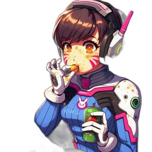 robot, food, face, weapon transparent PNG cut-out