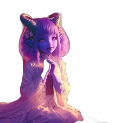 creature, dragon, dress, staff transparent PNG cut-out