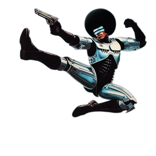 robot, weapon, comic book art, concept art transparent PNG cut-out