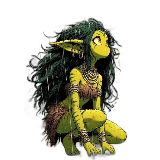 creature, mask, dragon, hair transparent PNG cut-out