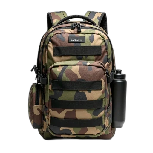 weapon, jacket, 3d render, camouflage transparent PNG cut-out