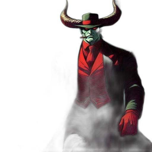 mask, hat, creature, staff transparent PNG cut-out