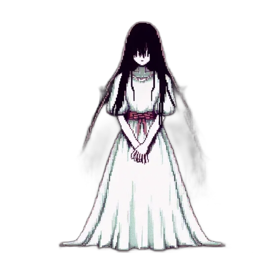 dress, sword, hair, creature transparent PNG cut-out